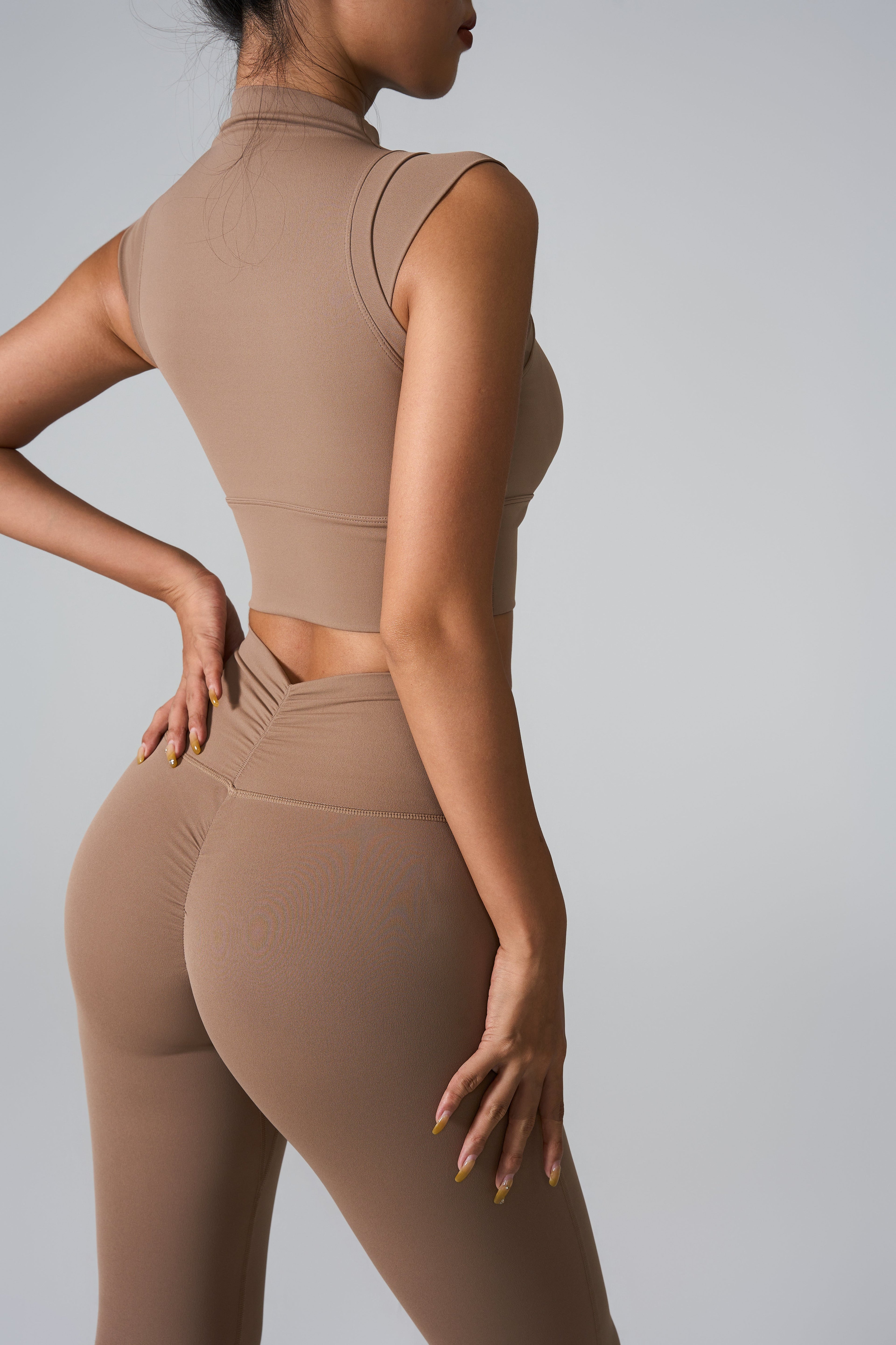 Cap Sleeve Sculpting Yoga Top-2
