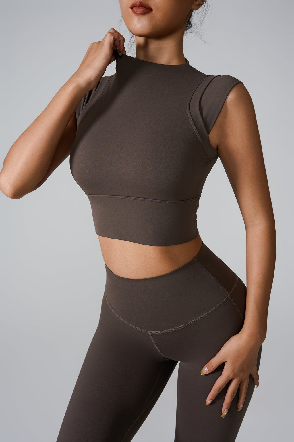 Cap Sleeve Sculpting Yoga Top-3