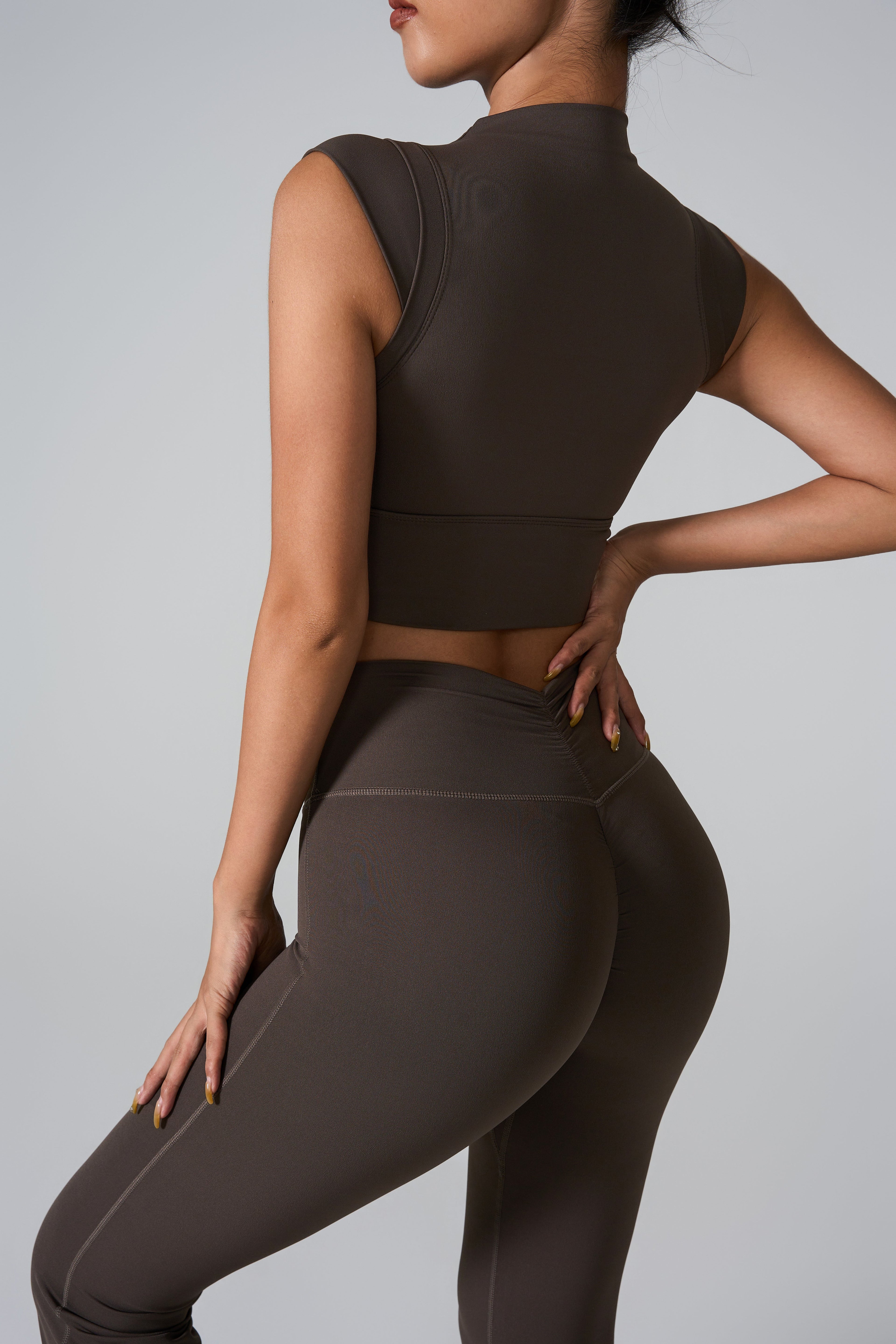Cap Sleeve Sculpting Yoga Top-4