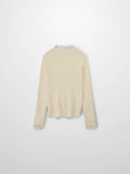 Lace Trimmed Sweater-Cream