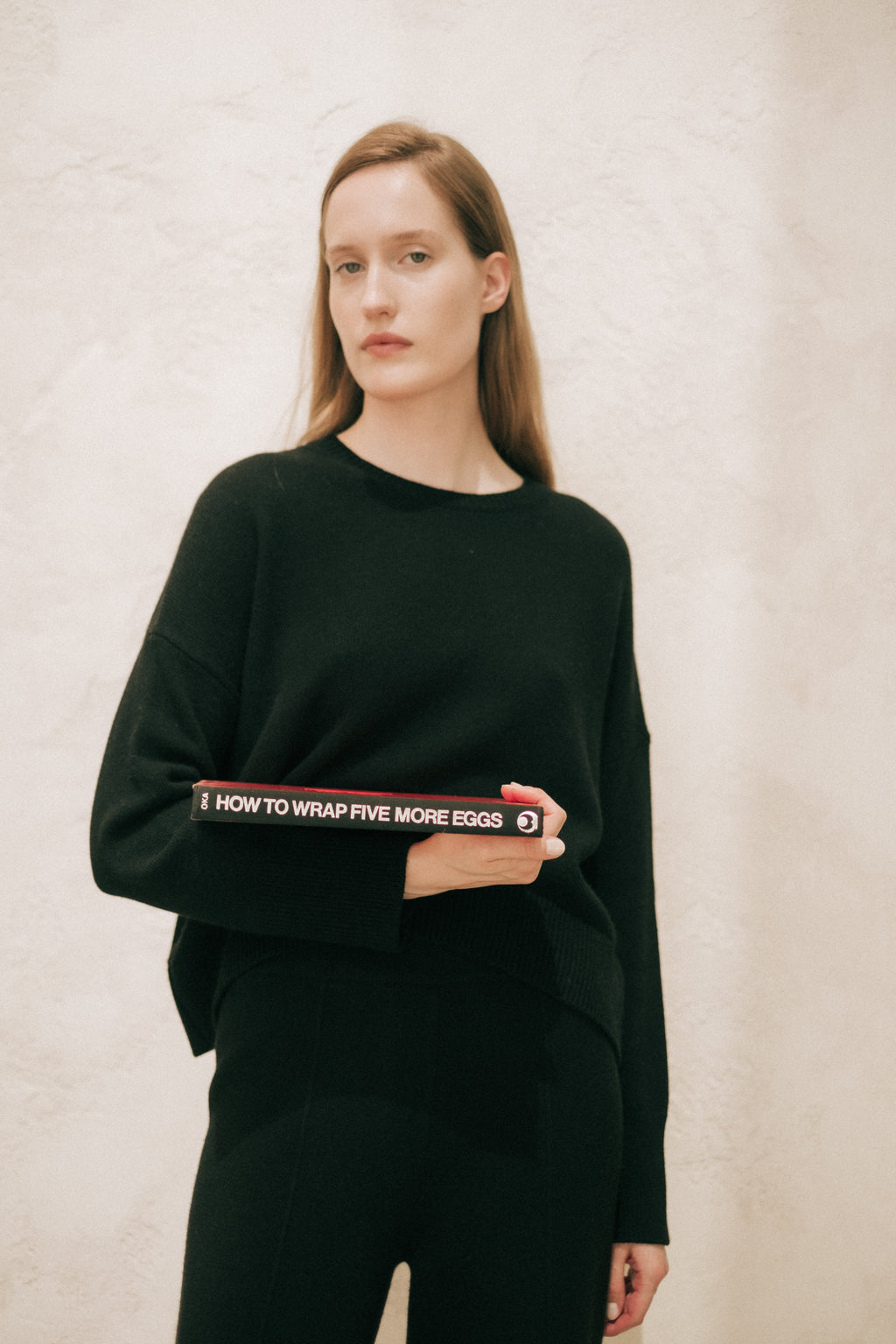 Cashmere-Mix Relaxed Crewneck Sweater
