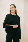 Cashmere-Mix Relaxed Crewneck Sweater