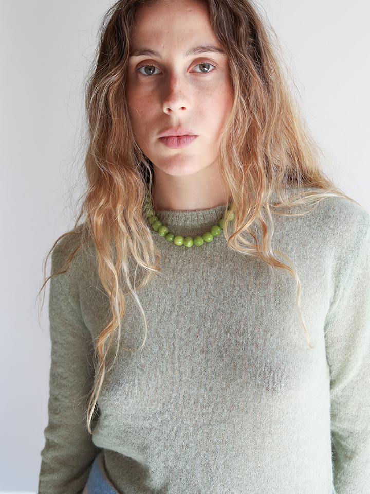 Daniela Alpaca Long-Sleeve Sweater