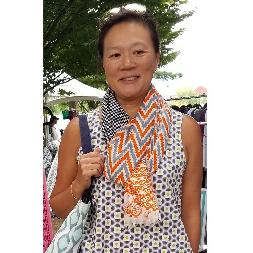 Sahara- Ikat Print Fashion Scarf