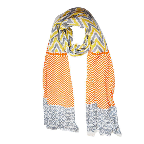 Sahara- Ikat Print Fashion Scarf
