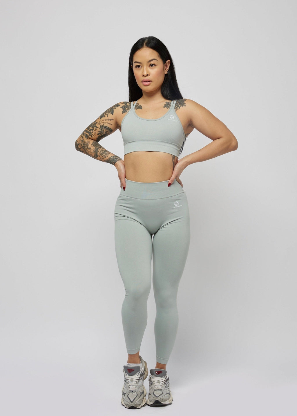 Intrinsic Leggings in Muted Mint — front view