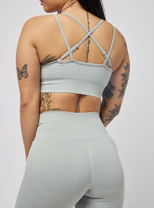 Intrinsic Sports Bra in Grey — front view