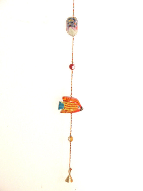OMSutra Handcrafted Wooden Prosperity Animal hanging brass Bells-0