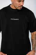 Classic Oversized Tee in Black — front view