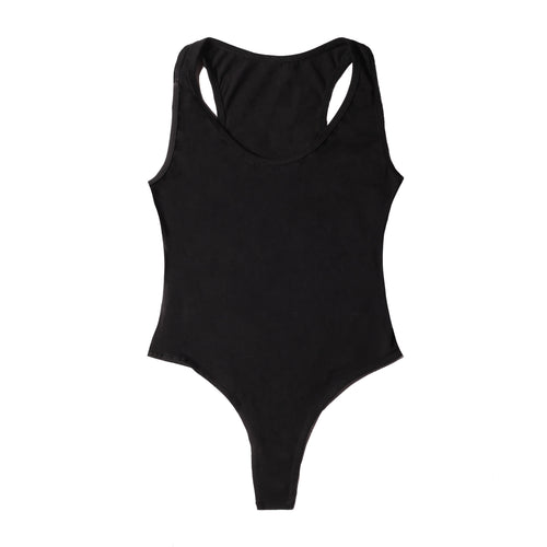 Clean-Line Everyday Snap Bodysuit — front view flat lay