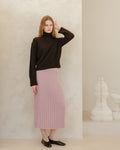 Cashmere Mix Plissè Skirt (3D-Knit)