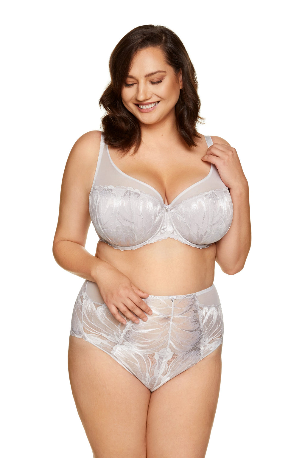 High Waist Lace Brief Panty Moon