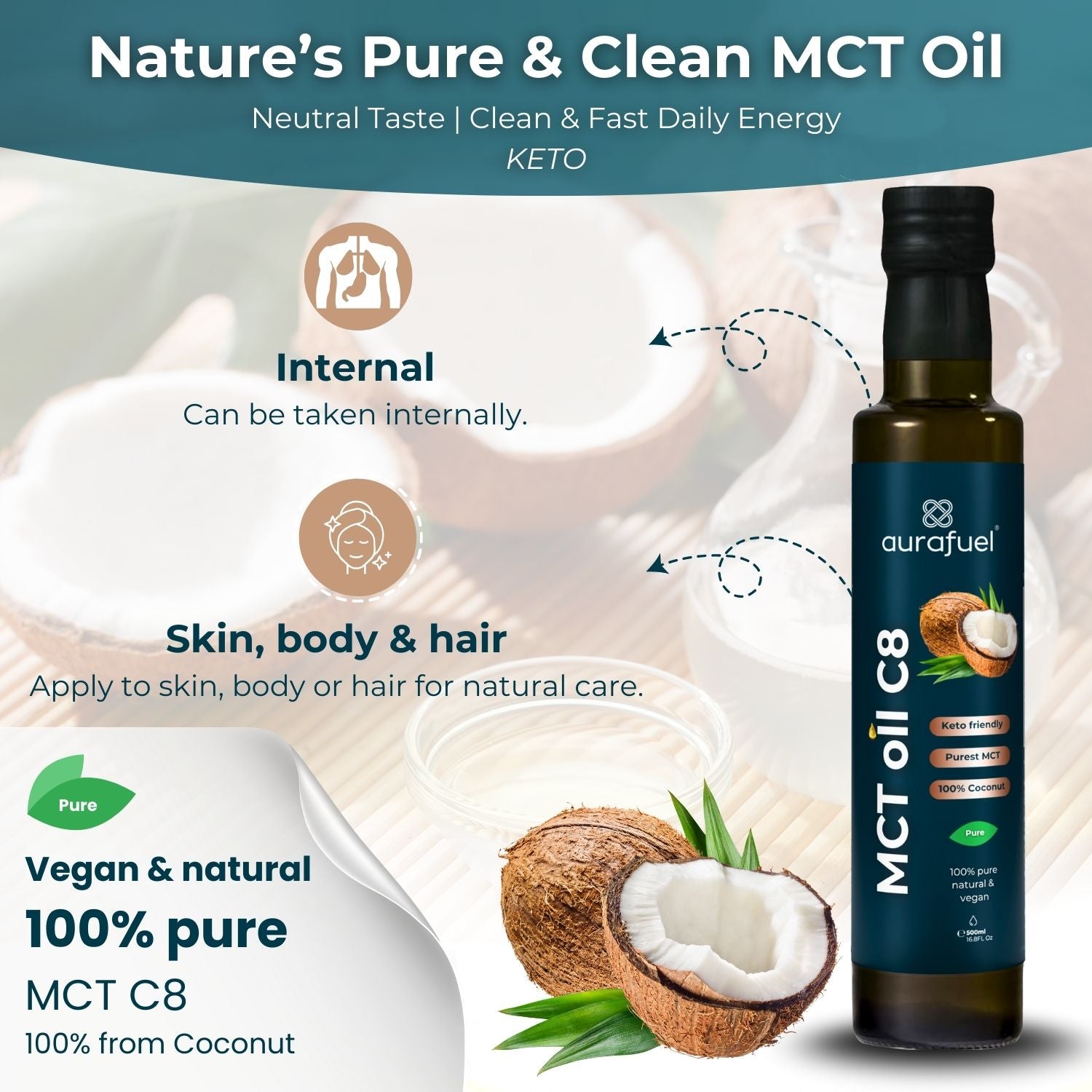 MCT Oil C8 Natural & Pure