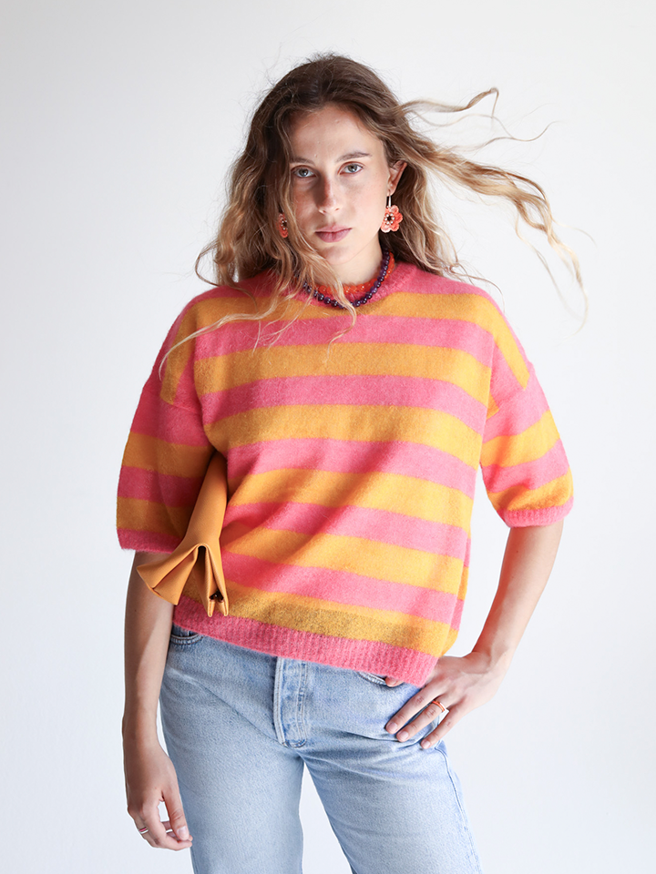 Diletta Alpaca Striped Sweater