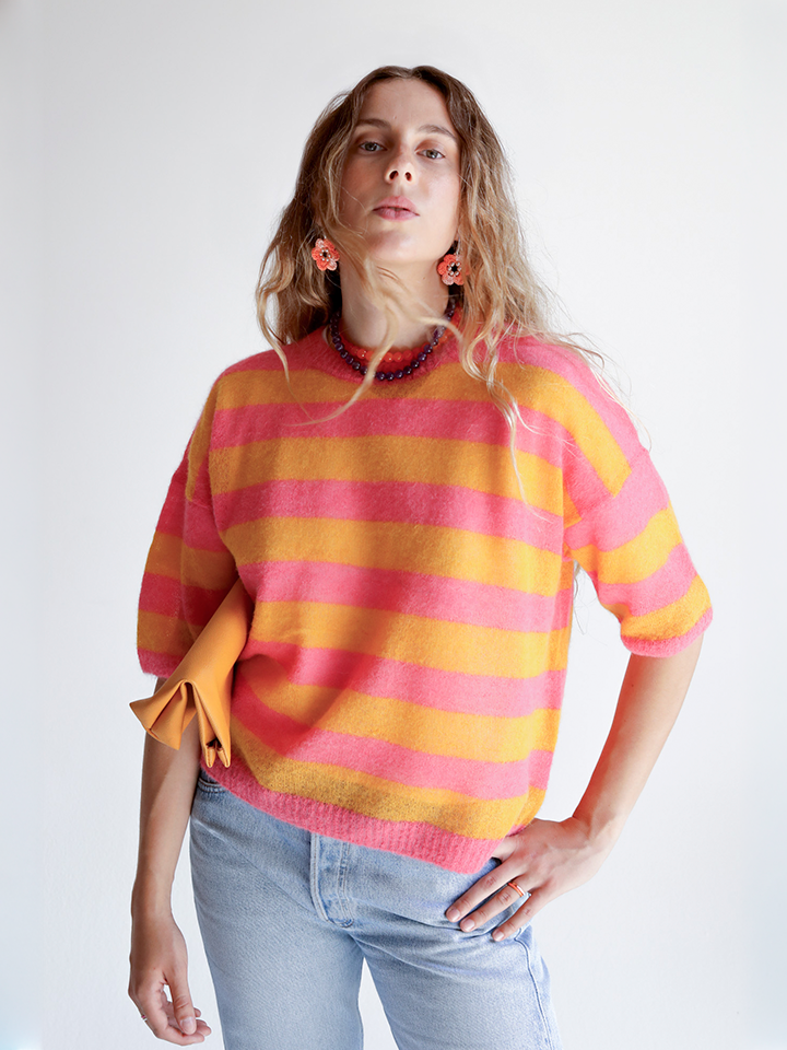 Diletta Alpaca Striped Sweater