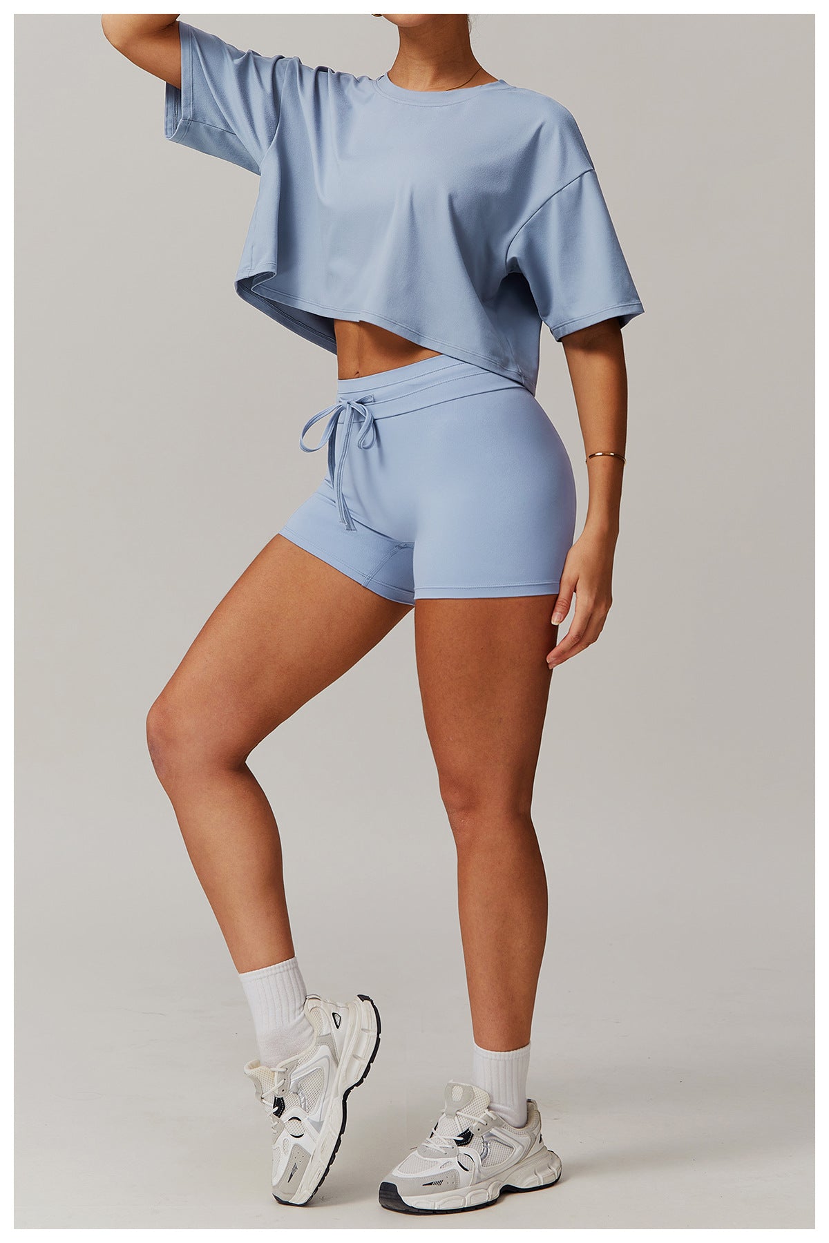 Loose Fit Cropped T-Shirt-2
