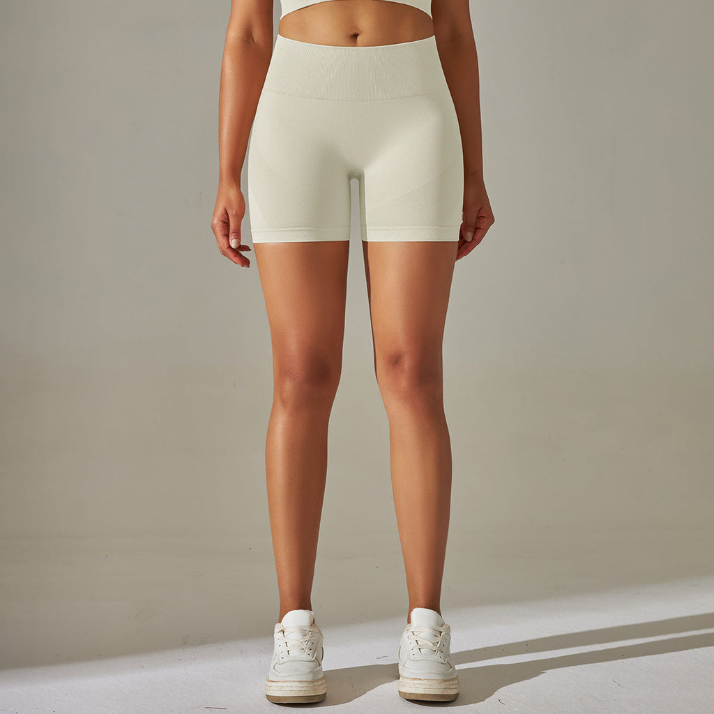 Solid Color Tight Shorts-1