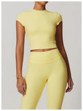 Cut-Out Back Yoga Tee-0