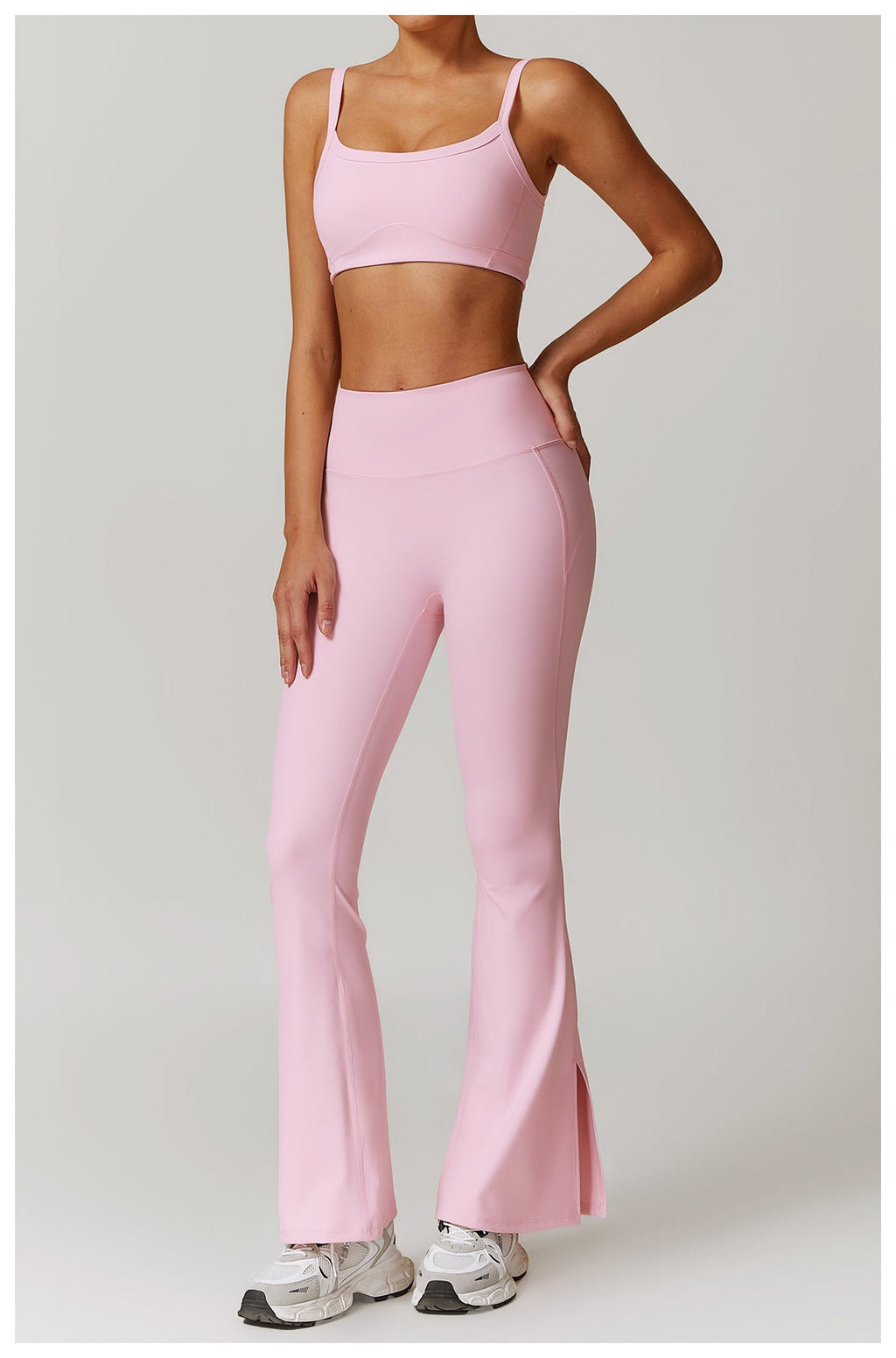 Sculpting High-Waist Flared Yoga Pants-1