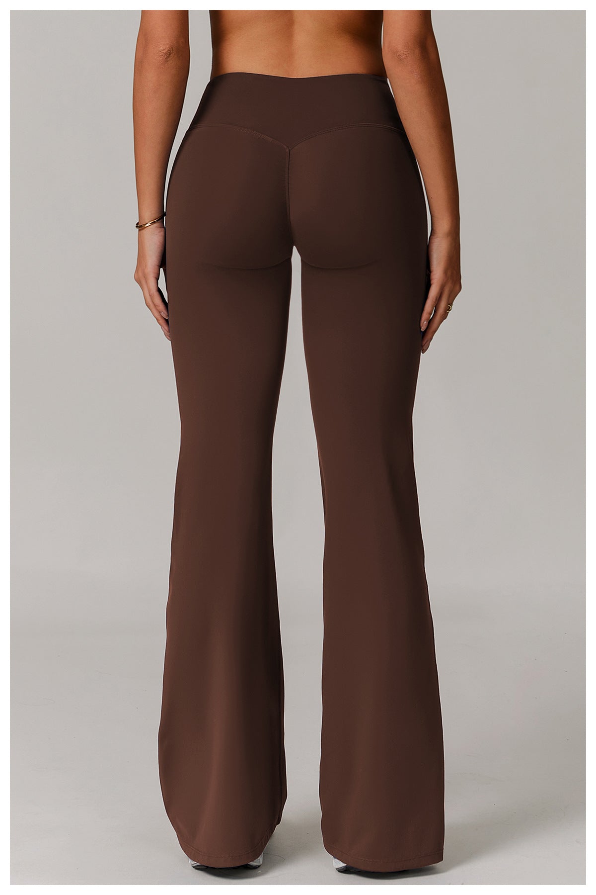 Fitted Flared Yoga Pants-6