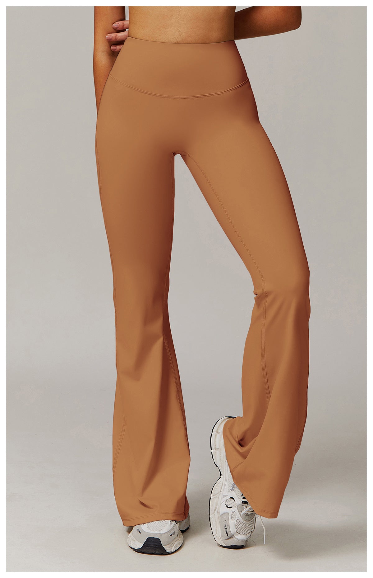 Fitted Flared Yoga Pants-5
