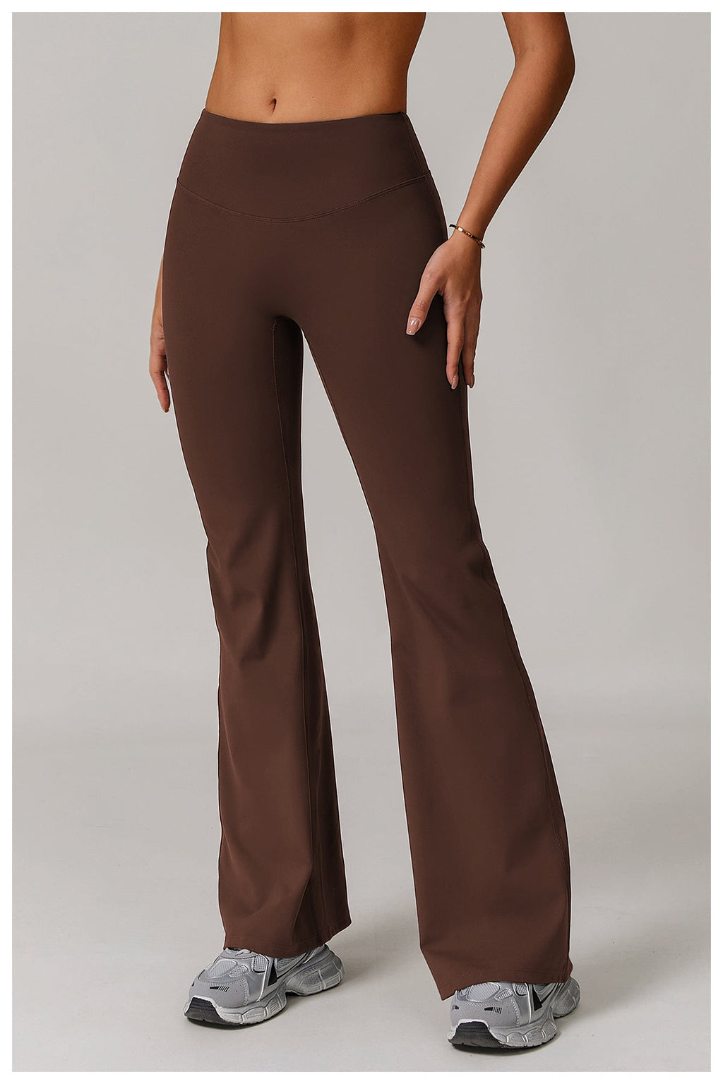 Fitted Flared Yoga Pants-4