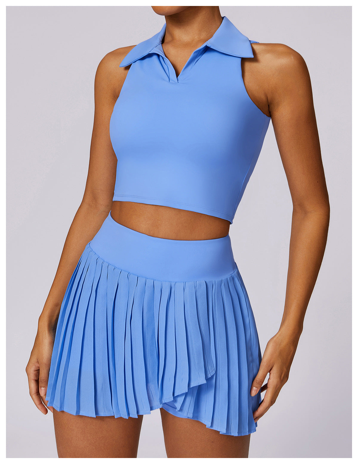 Sleeveless Cropped Polo-5