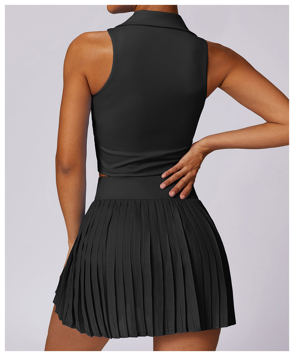 Sleeveless Cropped Polo-1