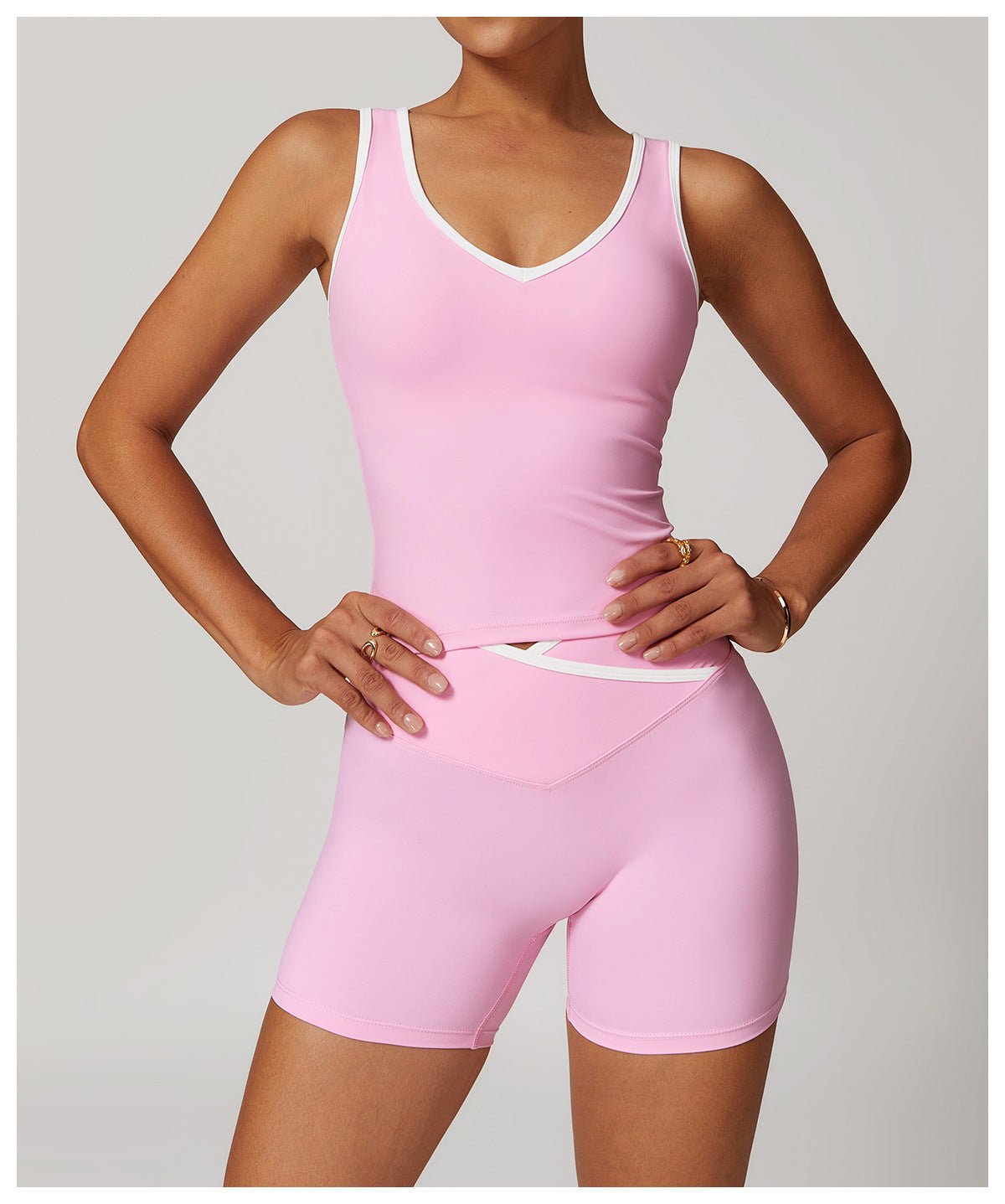 Colorblock Barely-There Tank-0