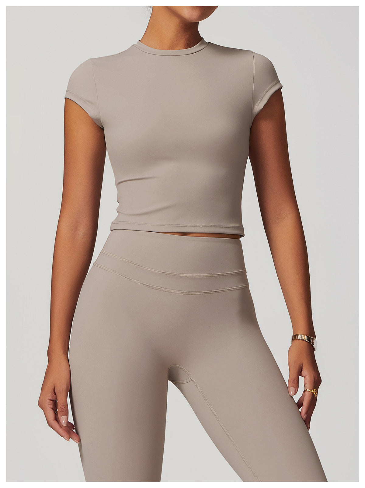 Cut-Out Back Yoga Tee-6