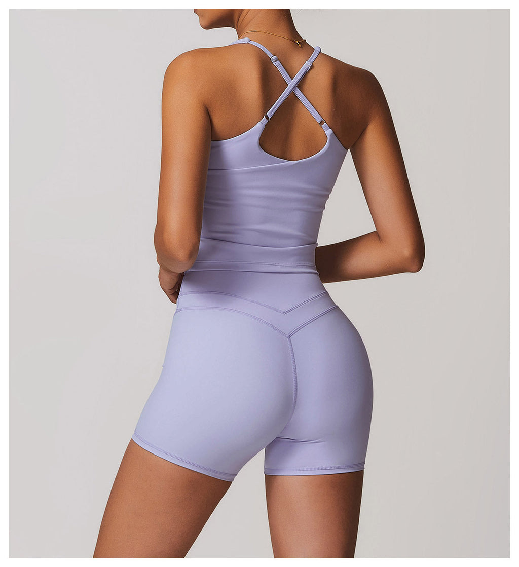 Cross-Back Yoga Tank-4
