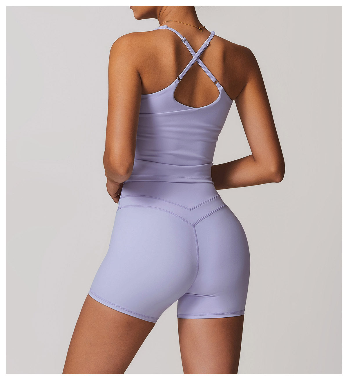 Cross-Back Yoga Tank-4