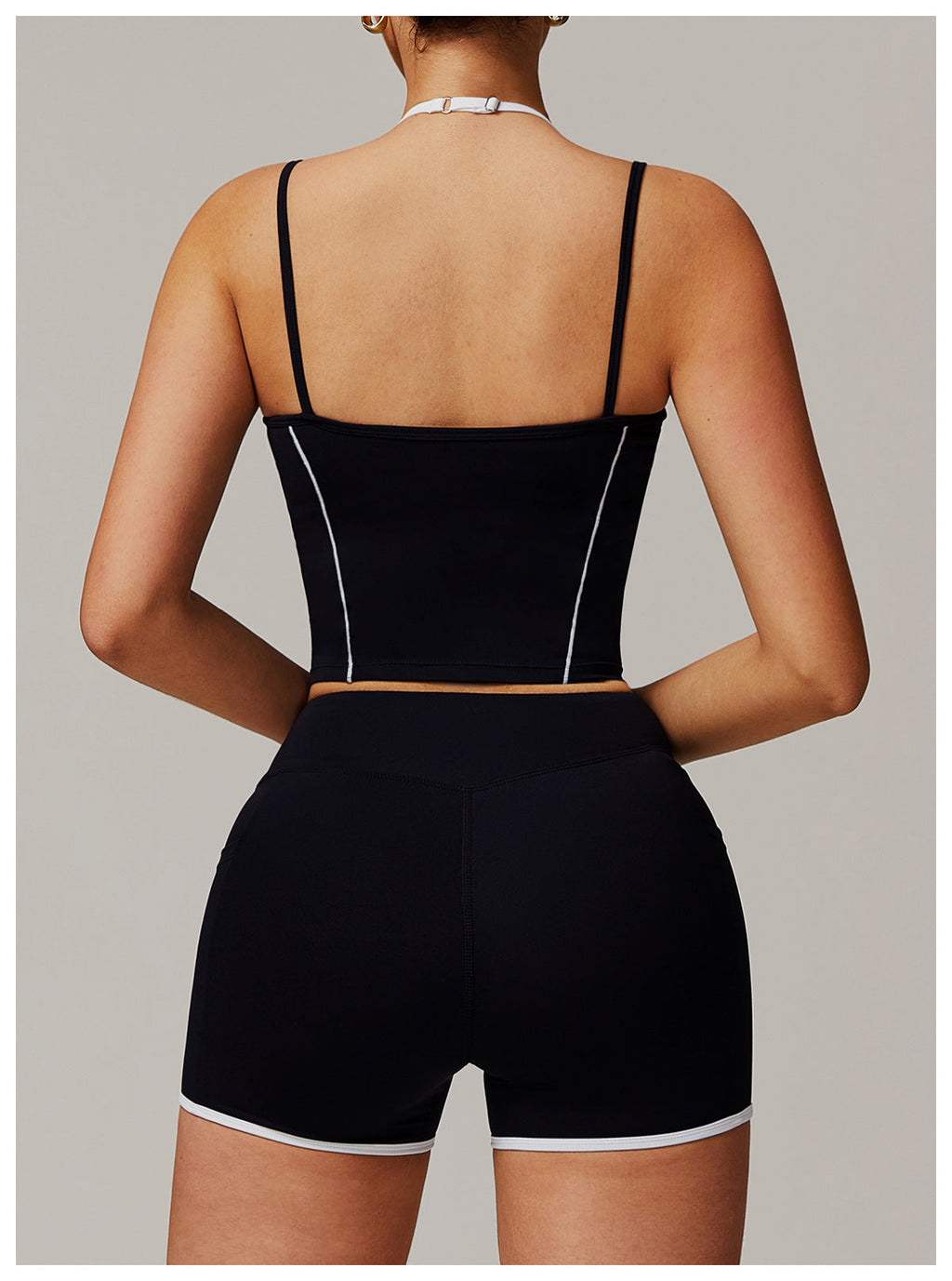 Halter Layered Backless Yoga Tank-1