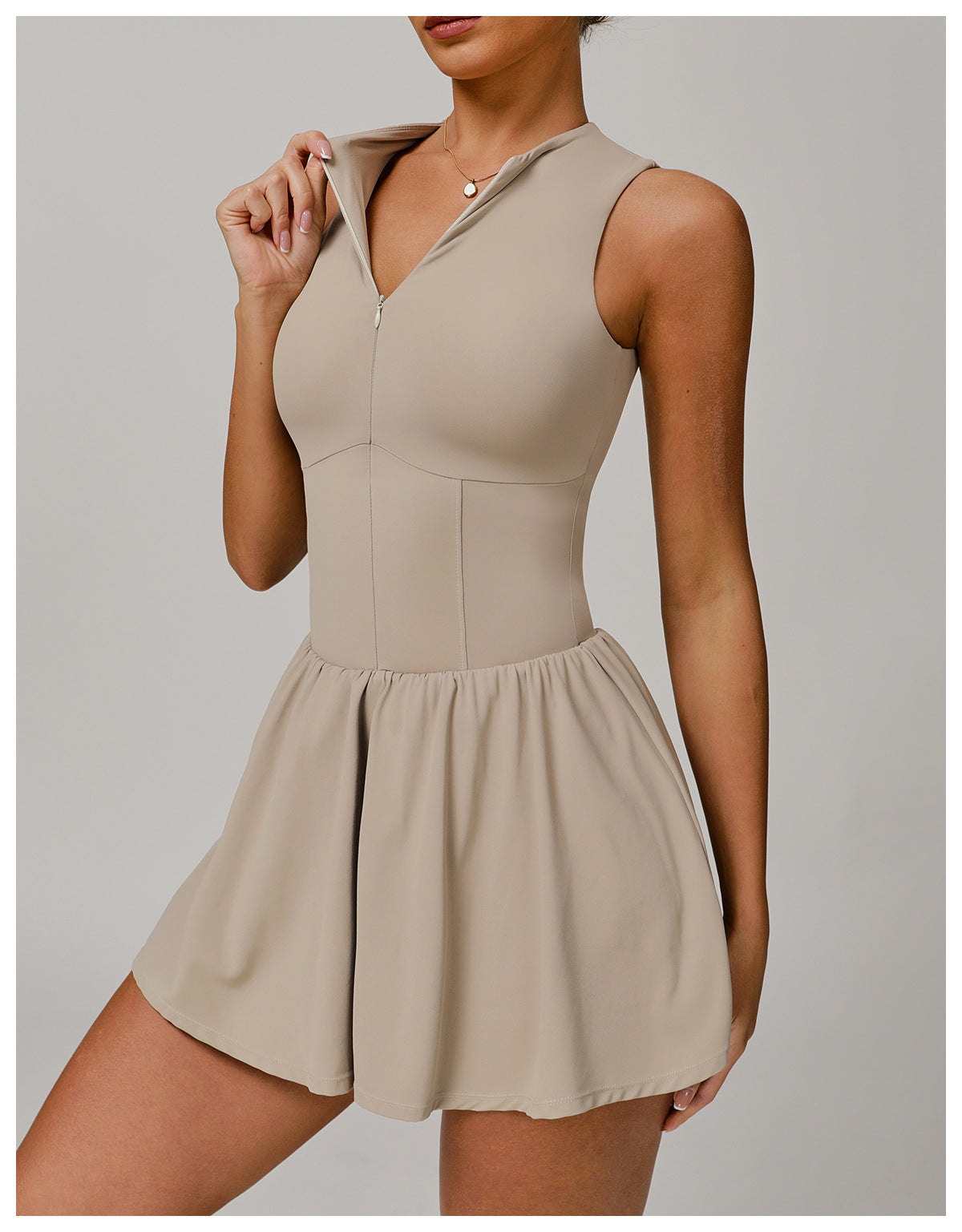 High Neck Tennis Dress-2