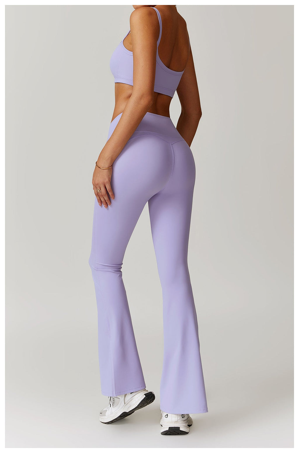 Sculpting High-Waist Flared Yoga Pants-4