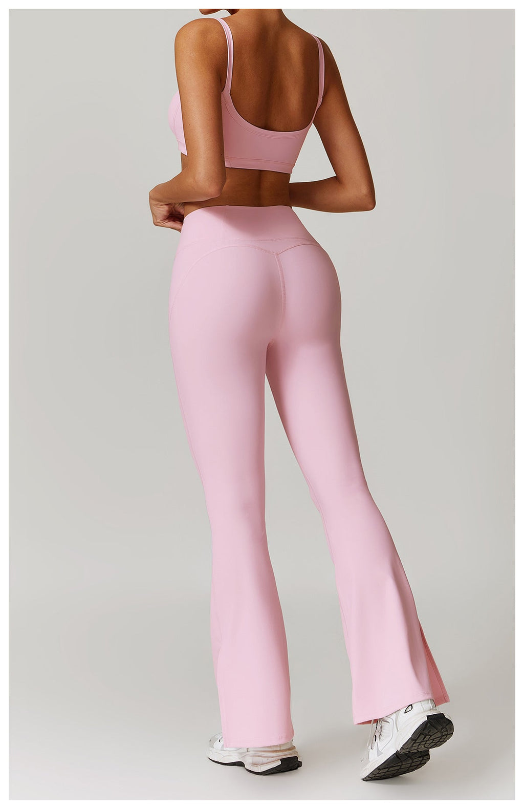 Sculpting High-Waist Flared Yoga Pants-2