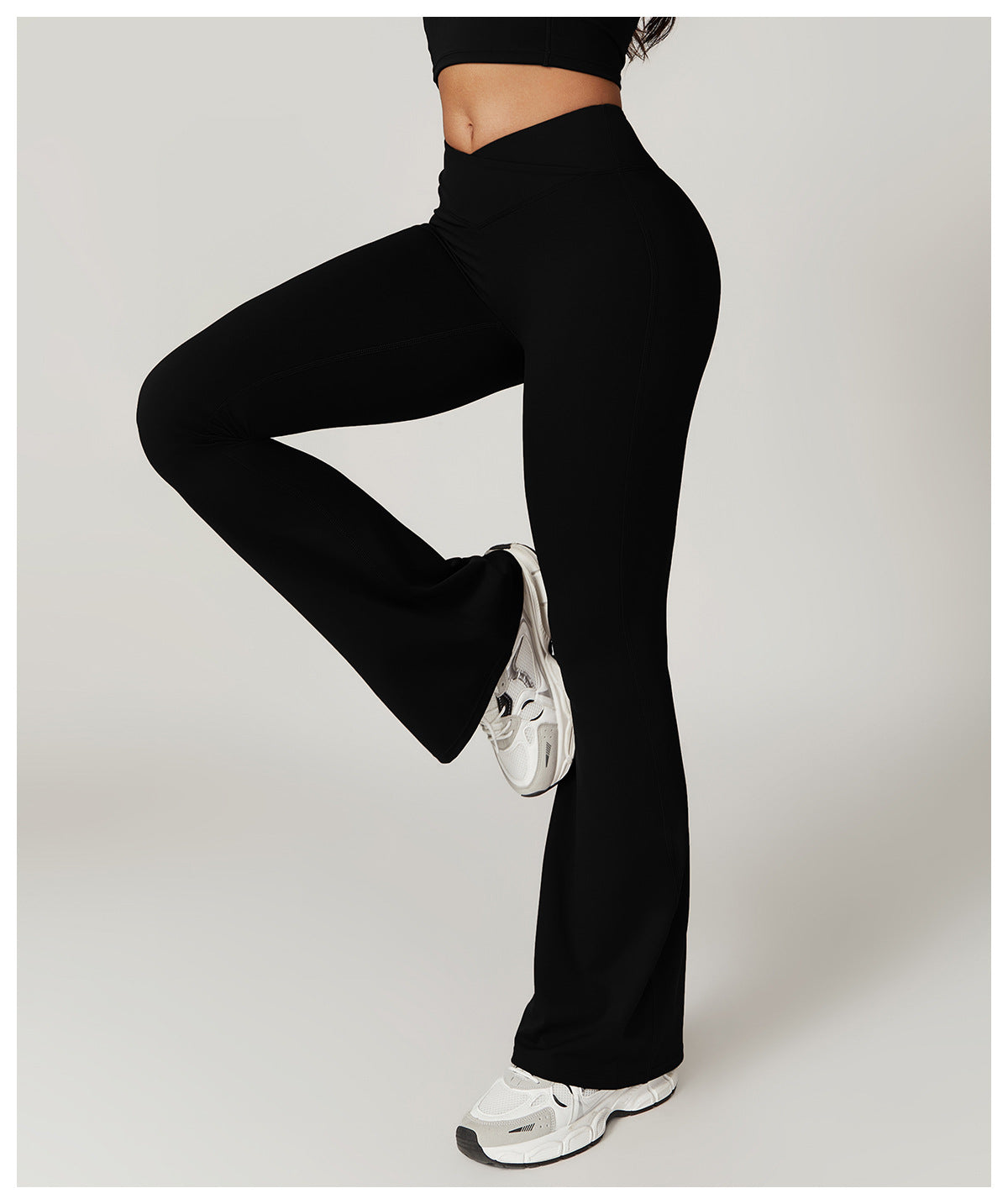 Eco-Chic Crossover Flared Pants-6
