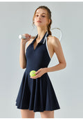 Sleeveless Polo Tennis Dress-0