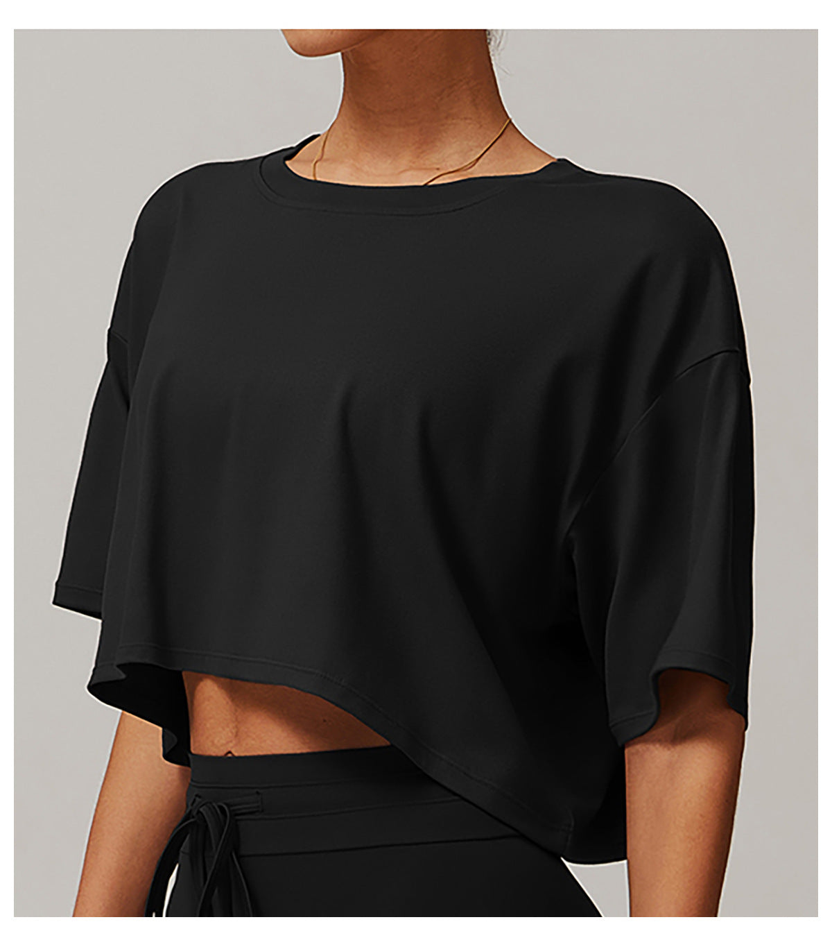 Loose Fit Cropped T-Shirt-6