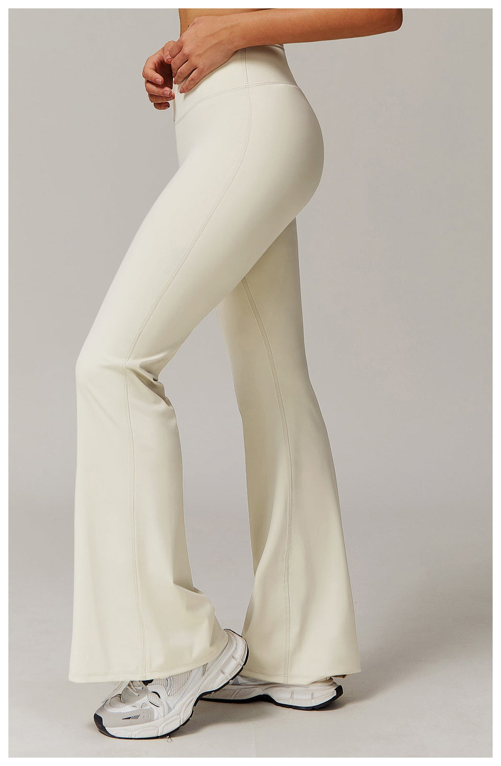Fitted Flared Yoga Pants-0