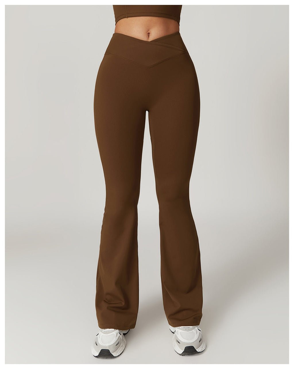 Eco-Chic Crossover Flared Pants-3