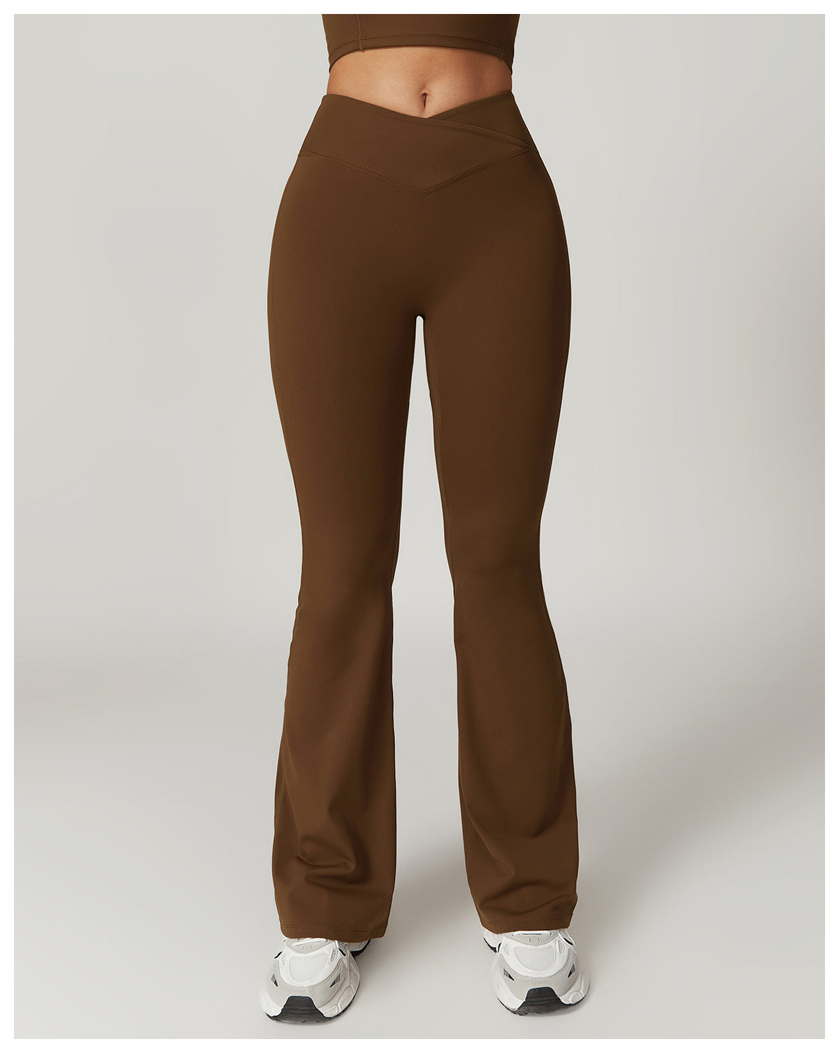 Eco-Chic Crossover Flared Pants-3