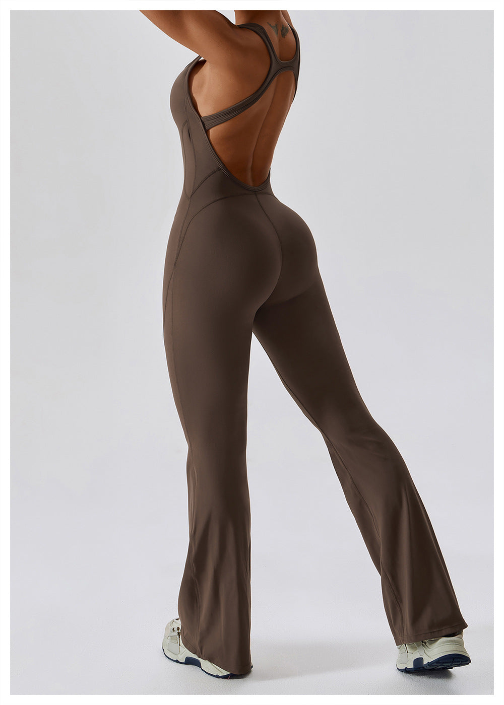 Sleeveless Flared Jumpsuit-2