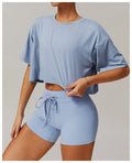 Loose Fit Cropped T-Shirt-0