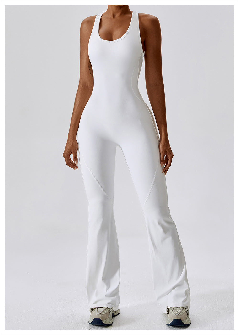 Sleeveless Flared Jumpsuit-6