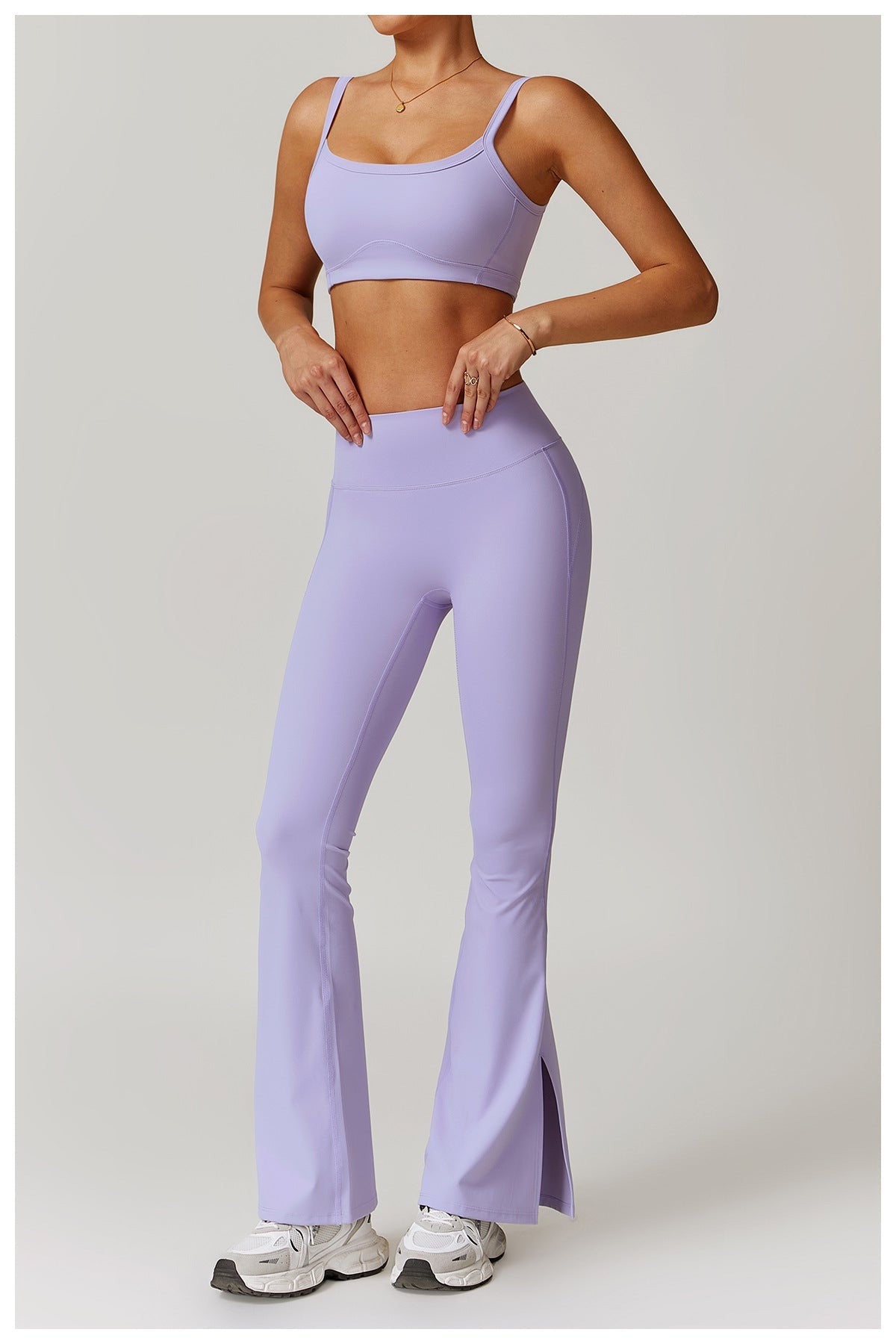 Sculpting High-Waist Flared Yoga Pants-3