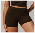 Brushed Foldover High-Waist Shorts-4