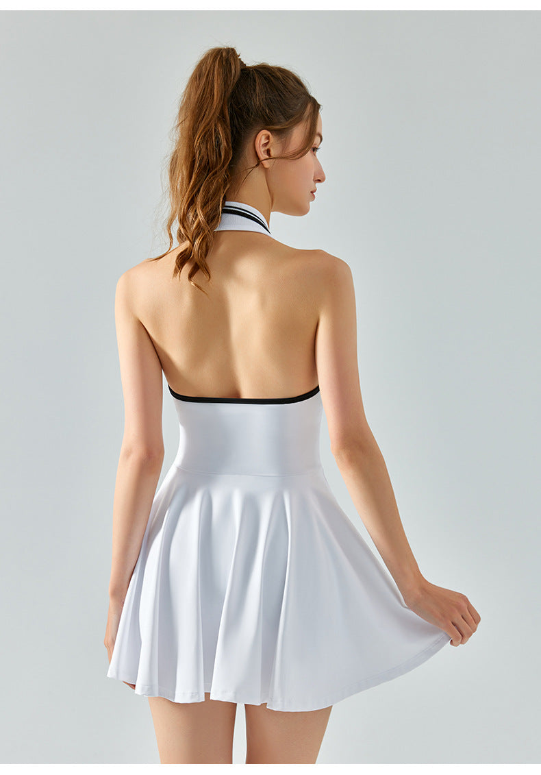Sleeveless Polo Tennis Dress-4