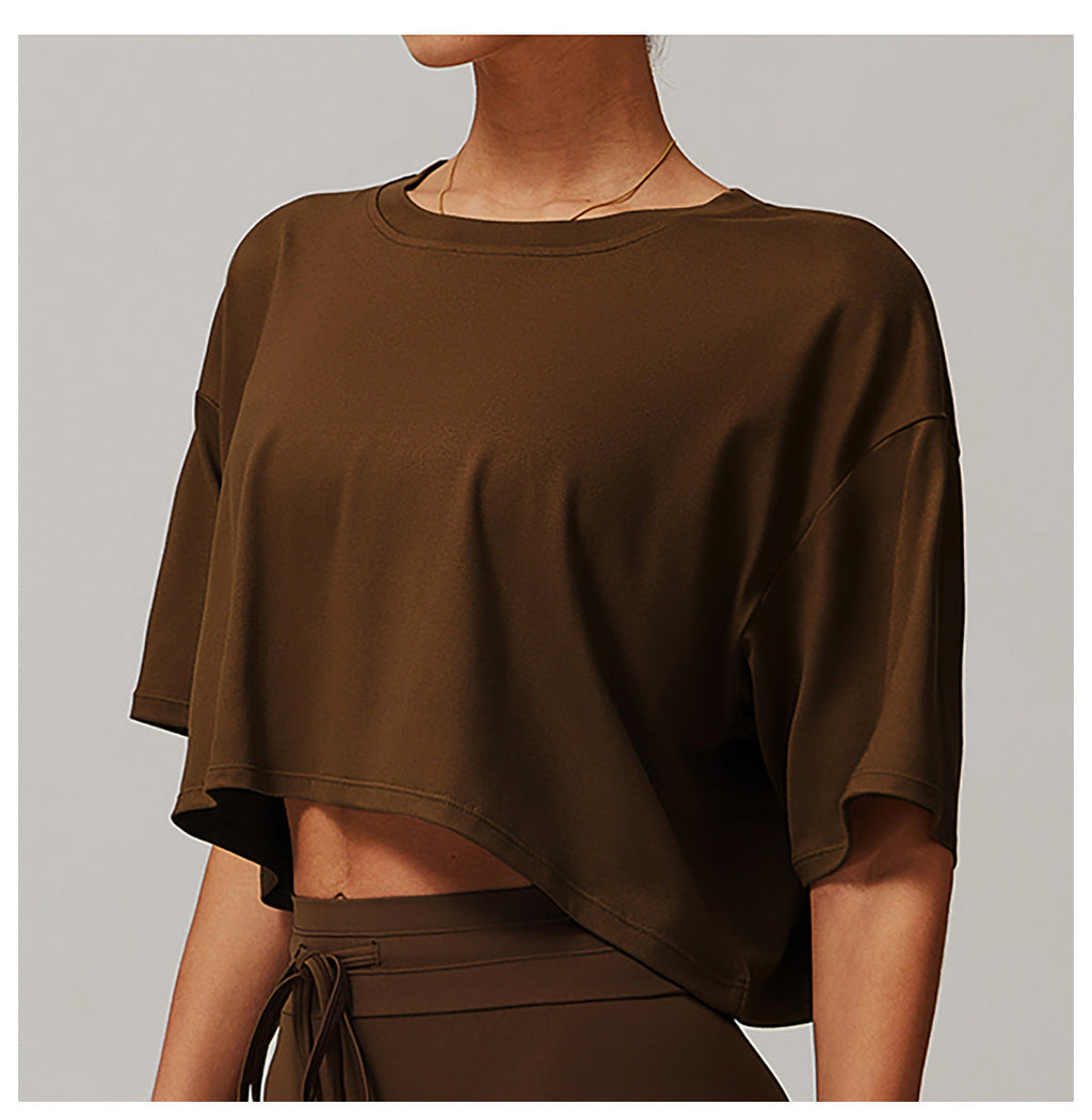 Loose Fit Cropped T-Shirt-5