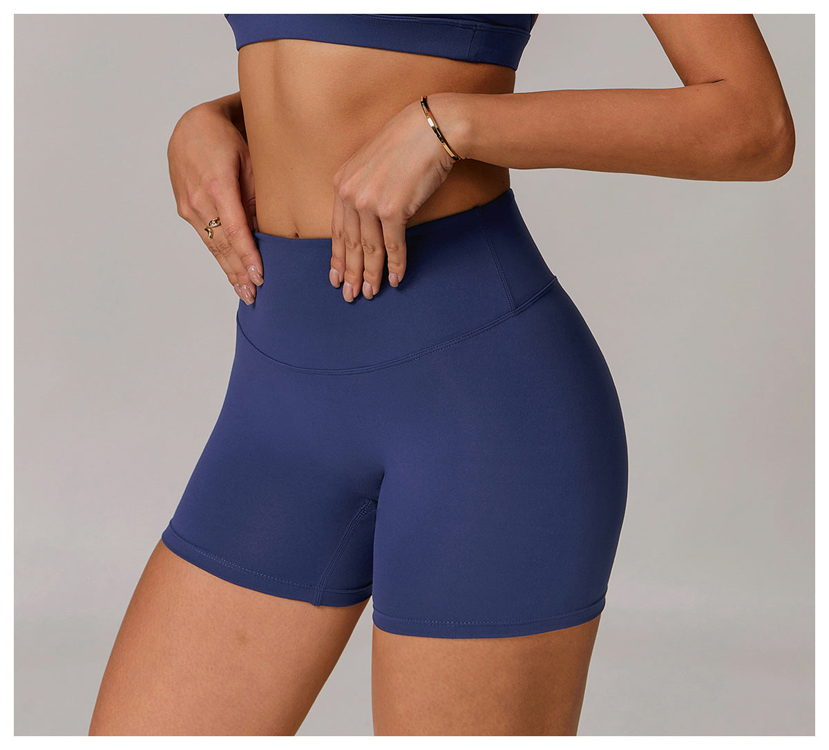 High-Waist Sculpting Yoga Shorts-6